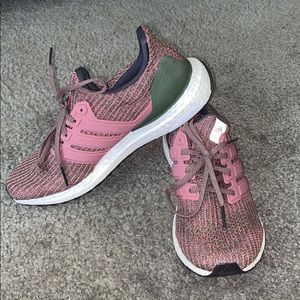 Purple/ green Adidas Ultra Boost